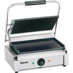 Bartscher A150676 Kontaktgrill, 33,5 x 23 cm, Gusseisen-Grillplatten, 2200 Watt