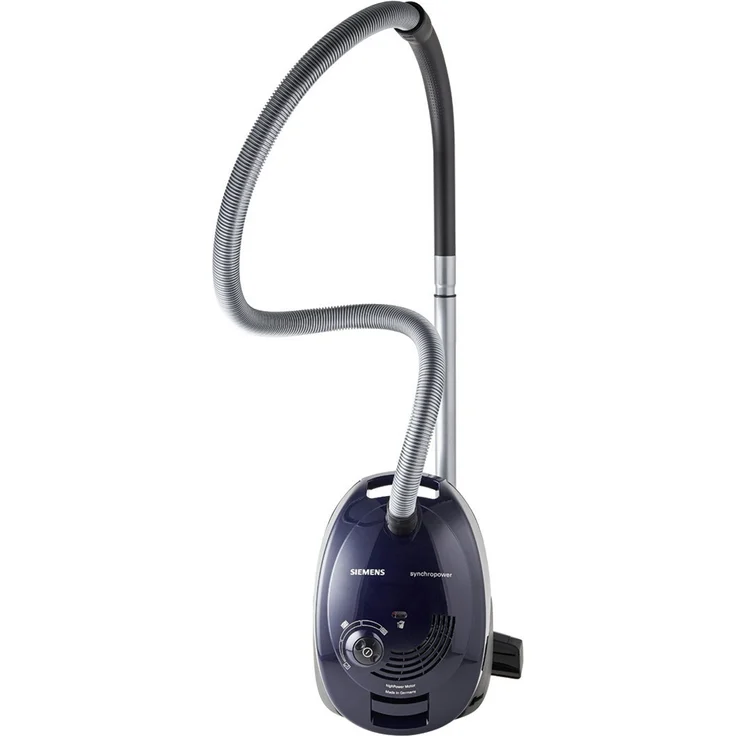Siemens Bodenstaubsauger mit Beutel VS06A111, HighPower Motor, XL Beutelvolumen, langes Kabel, Hygienefilter, 600 Watt, blau – Bild 3