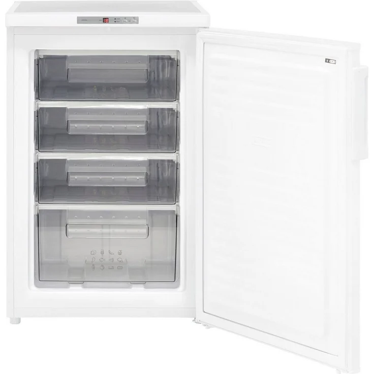 Exquisit GS80-HE-040E Gefrierschrank, freistehend, weiß, Schnellgefrieren, Breite 55 cm, Energieklasse E – Bild 2