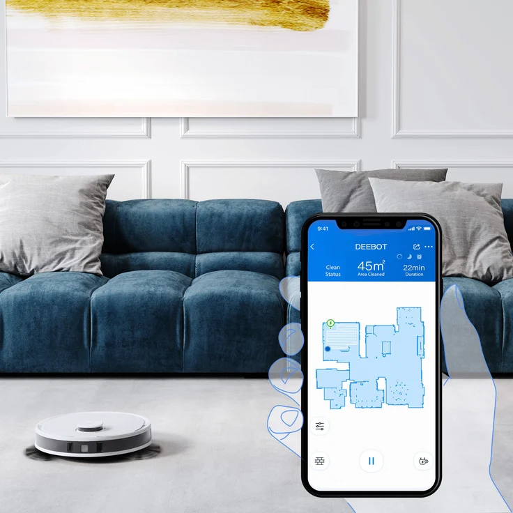 Ecovacs Deebot N8 Pro Saugroboter mit Wischfunktion, True Mapping und TrueDetect 3D Technologie, 110 min Akkubetrieb, 2.600 Pa Saugleistung – Bild 17