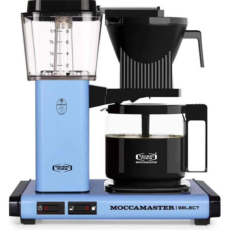 Moccamaster 53975 KBG Select Filterkaffeemaschine, Aluminum, 1.25 liters, Pastel Blue – Bild 1