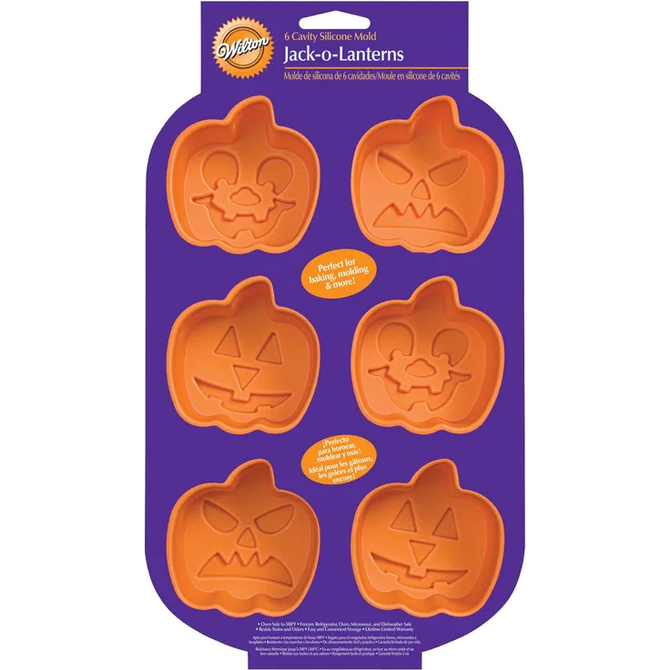 Wilton Silikonform Kürbis - Kürbisse - Mini Jack-O-Lantern - Pumpkin - Halloween
