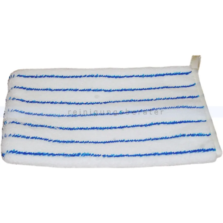 Waschhandschuh Meiko weiß-blau Microfaser-Microborste