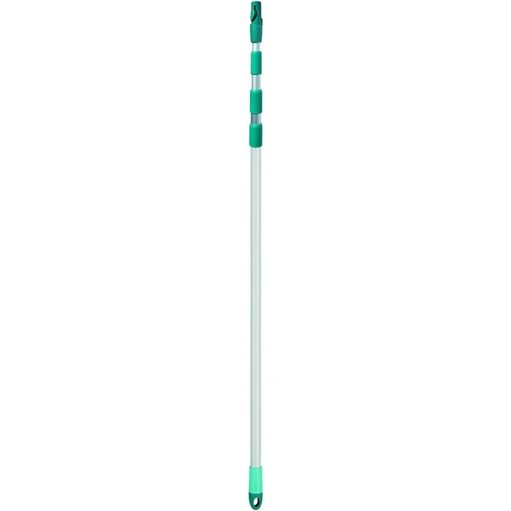 Leifheit Teleskopstiel 400 cm, ausziehbare Teleskopstange von 130 bis 400 cm, Aluminiumstiel mit Click System für diverse Reinigungsgeräte, Stiel für hohe Räume, ideal für schwer erreichbare Stellen – Bild 2