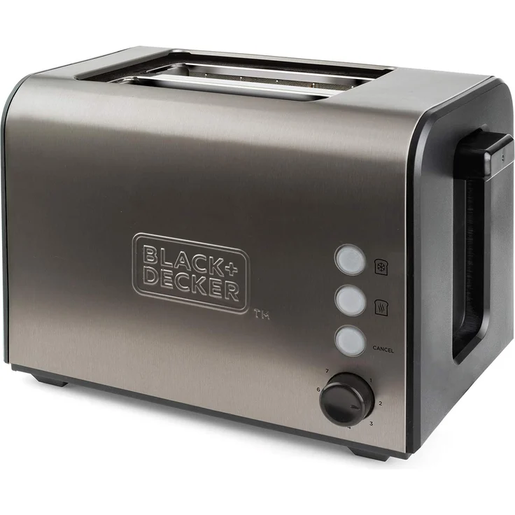 Black + Decker ES9600060B BXTO900E Toaster, 900, Edelstahl, Grau – Bild 1