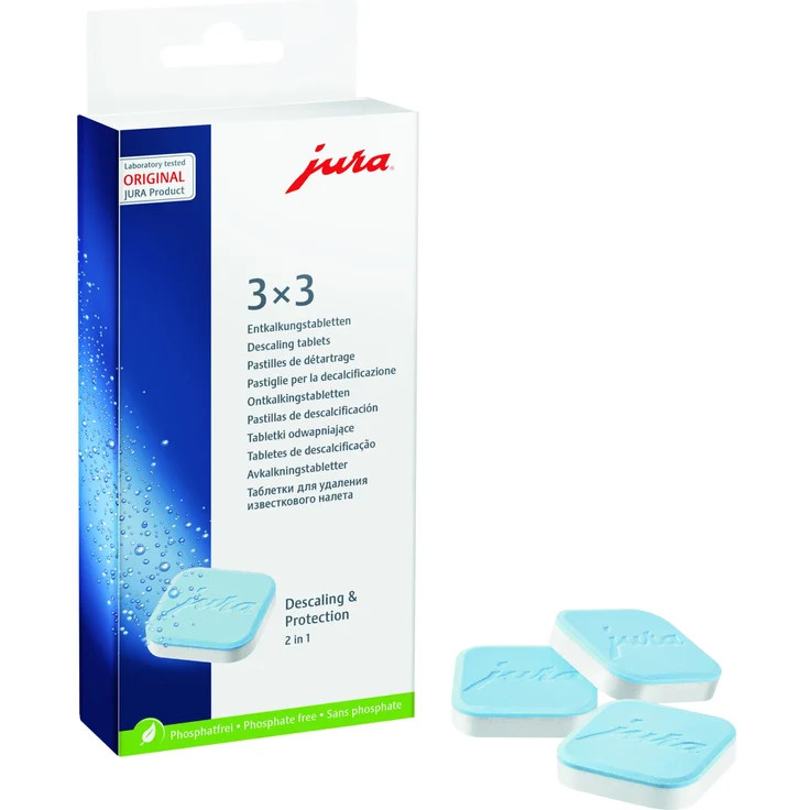 Jura 61848 Entkalkungstabletten 9 Tabletten (3 Entkalkungsvorgänge) – Bild 1