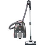 Hoover TX63SE 011 Telios Extra Bodenstaubsauger mit Beutel, Gebürstetes Titanium, 450 W, 69 Dezibel