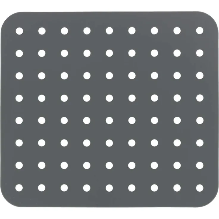 WENKO Spülbeckeneinlage Kristall Eckig Grau