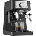 De'Longhi Siebträger EC 260.BK Traditionelle Siebträgermaschine mit professioneller Edelstahl-Milchaufschäumdüse, für Espressopulver ESE Pads geeignet, 15 bar, 1,0 l, schwarz