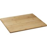 Relaxdays Schneidebrett Bambus, antibakteriell, Saftrille, Küchenbrett oder Herdabdeckung, HBT: 2 x 56,5 x 50 cm, natur