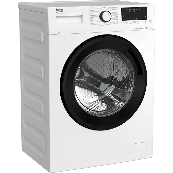 Beko WML71465S, Frontlader-Waschmaschine, A, Fassungsvermögen 7 kg, Standgerät, Breite 60 cm, Programmablaufanzige, Toch-Display