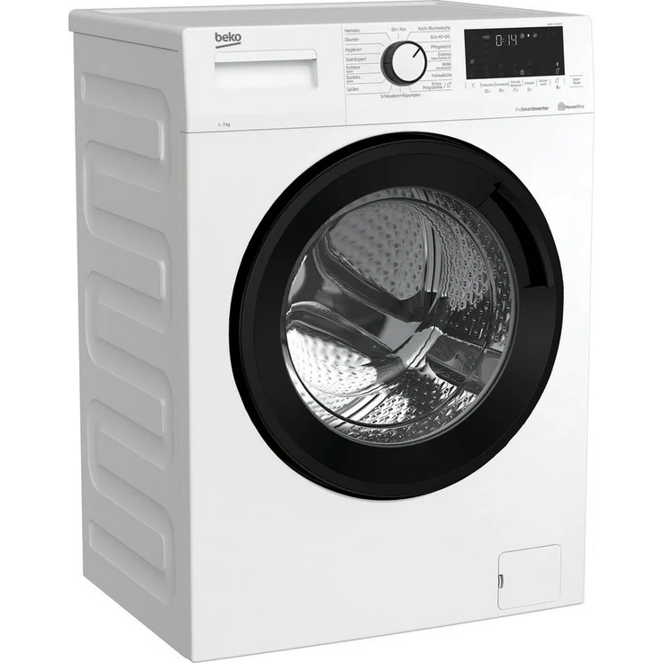 Beko WML71465S, Frontlader-Waschmaschine, A, Fassungsvermögen 7 kg, Standgerät, Breite 60 cm, Programmablaufanzige, Toch-Display – Bild 1
