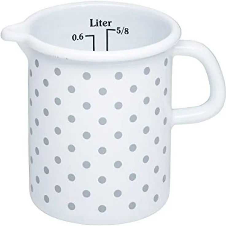 Riess Küchenmaß 9 cm 0,5 Liter pünktchen grau 0337-066