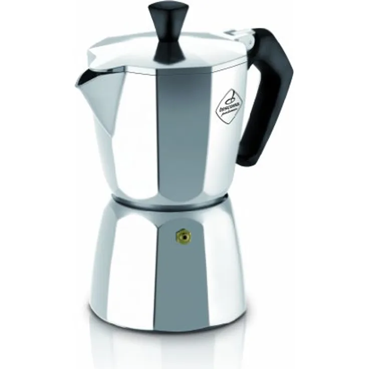 Tescoma Espressokocher, Silber-schwarz, 16 cm