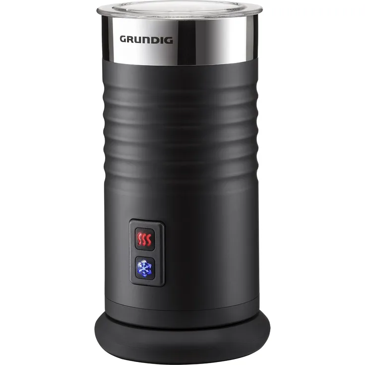 Grundig MF 5260 elektrischer Milchaufschäumer, 400 Watt, 0,25L, schwarz