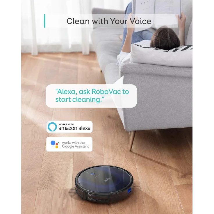 Eufy RoboVac 15C MAX Saugroboter mit BoostIQ Technologie, 2.000 Pa Saugkraft, mit WLAN-Konnektivität, für Hartböden bis mittelhohe Teppiche – Bild 3