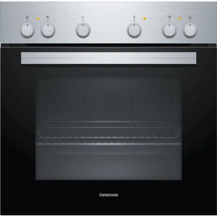Constructa CH1K00050, Backofen, A, Einbaugerät, elektisch, Volumen 71 l, 5 Heizarten, Elektronikuhr, Vollglas-Innentür
