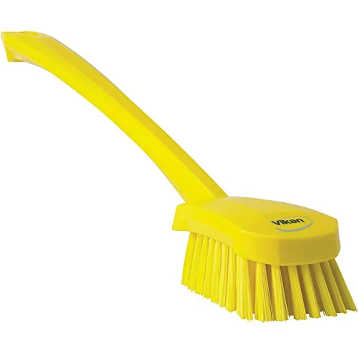Vikan 41826 weiche Spülbürste mit langem Stiel, Gelb