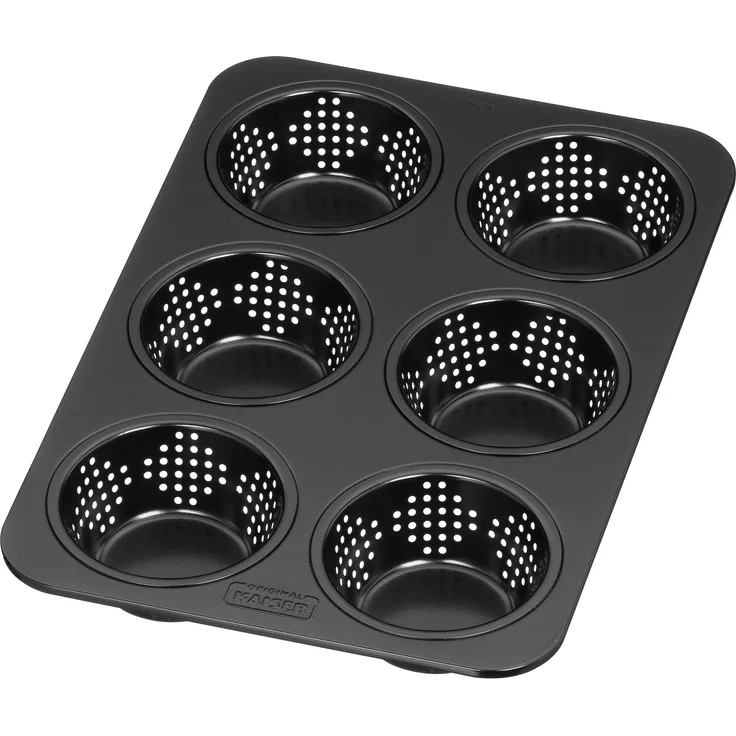 Kaiser Inspiration Brötchenbackform perforiert 28 x 19 cm für 6 Brötchen antihaftbeschichtet sauerteigbeständig