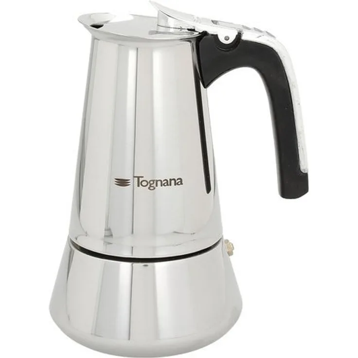 Tognana Riflex Induction Espressokocher 6 Tassen, Edelstahl, Silber