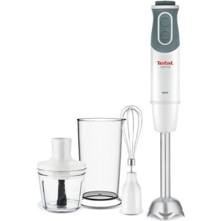 Tefal HB643138 Stabmixer 0.8l 800W Quarz, Metallisch, Weiß Mixer