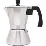 Leopold Vienna Espressokocher LV113009, 6 Tassen, silber, Induktion