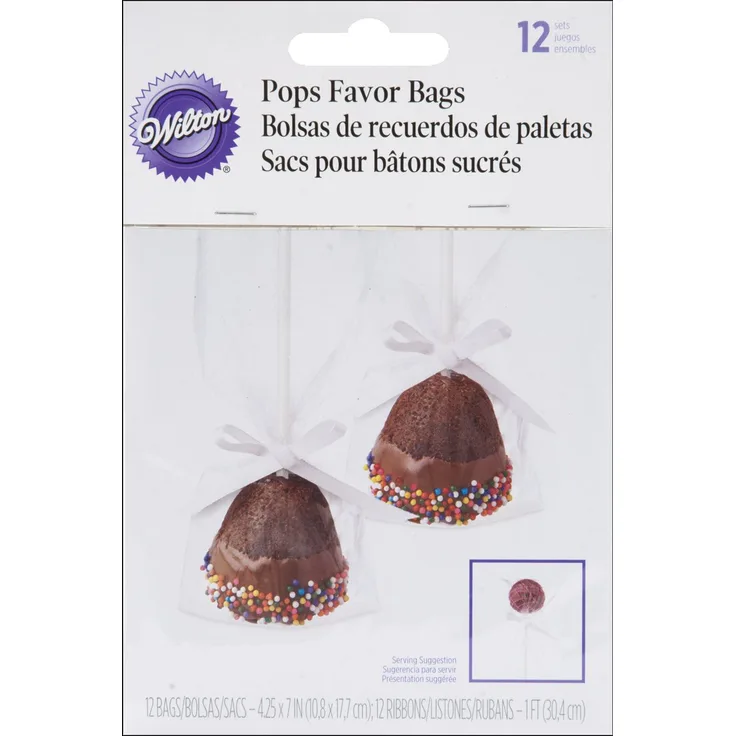 Wilton 1912-1341 Tüten für einzelne Cake Pops, 12 Stück