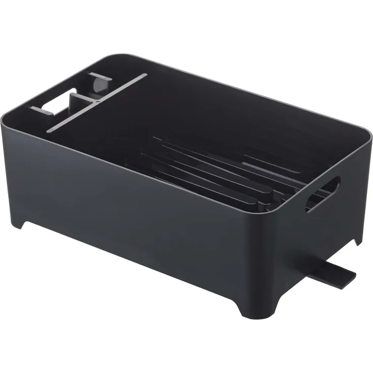 YAMAZAKI Drainer Abtropfgestell, Kunststoff, Schwarz, One Size
