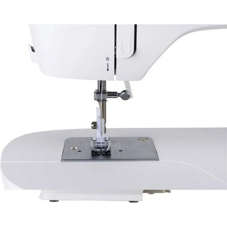 Singer M1505 Freiarm-Nähmaschine 6 Nähprogramme Vier-Stufen-Knopflochautomatik Wahlrad Freiarm-Nähmaschine, weiß – Bild 4