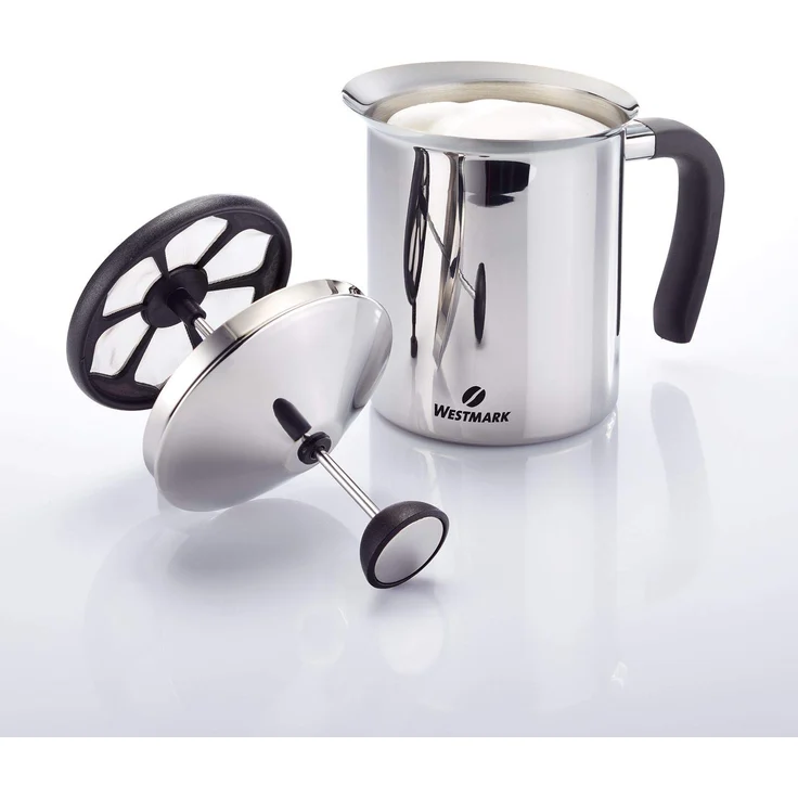 Westmark Milchaufschäumer, 800 ml, Rostfreier Edelstahl, Kunststoff (PP), Brasilia, Silber-Schwarz, 24742260 – Bild 1