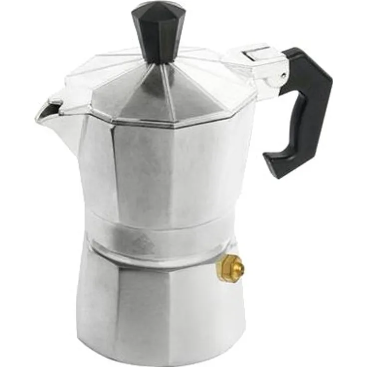 Home Mokita Kaffeemaschine, Kunststoff, Silber-Schwarz, Bis zu 2 Tassen