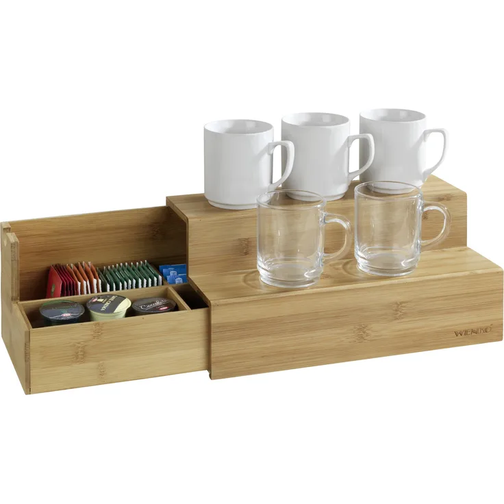 WENKO Bambus Treppe für Kaffee und Tee