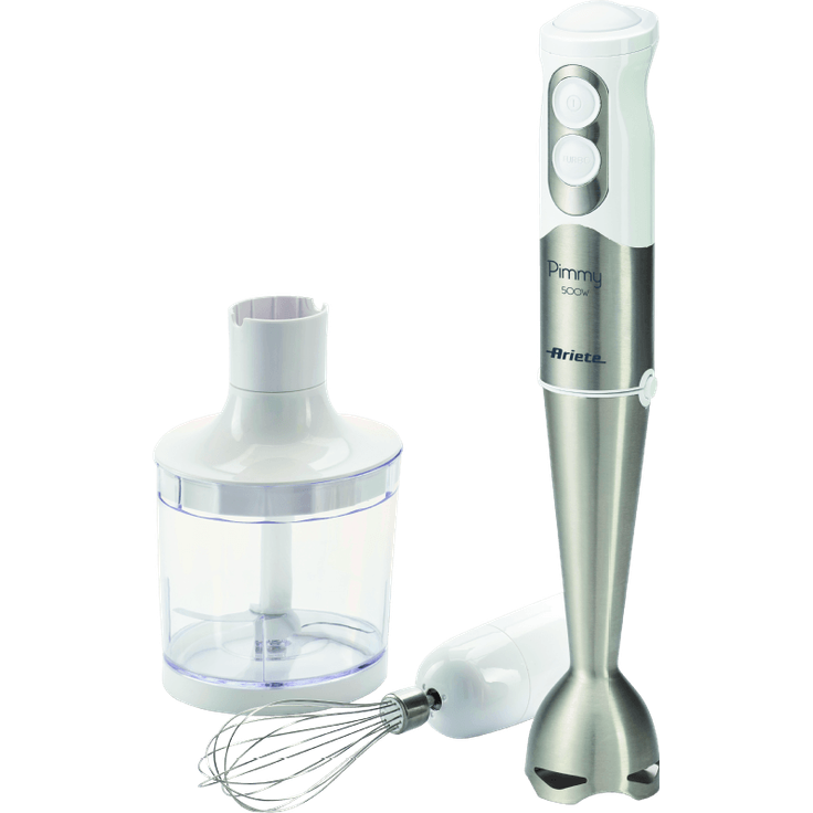 Ariete 886 Pimmy Stabmixer, 18-8, Edelstahl, Weiß