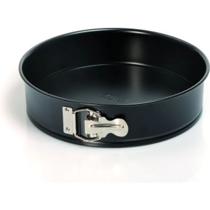 Kaiser Classic Springform, mit Flachboden, Ø 26 cm, runde Backform, auslaufsicher, antihaftbeschichtet, schwarz