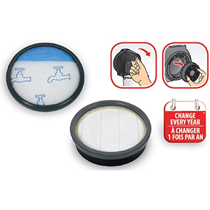 Rowenta Filter-Set für Staubsauger ohne Beutel, Swift Power Cyclonic ZR904301, Grau