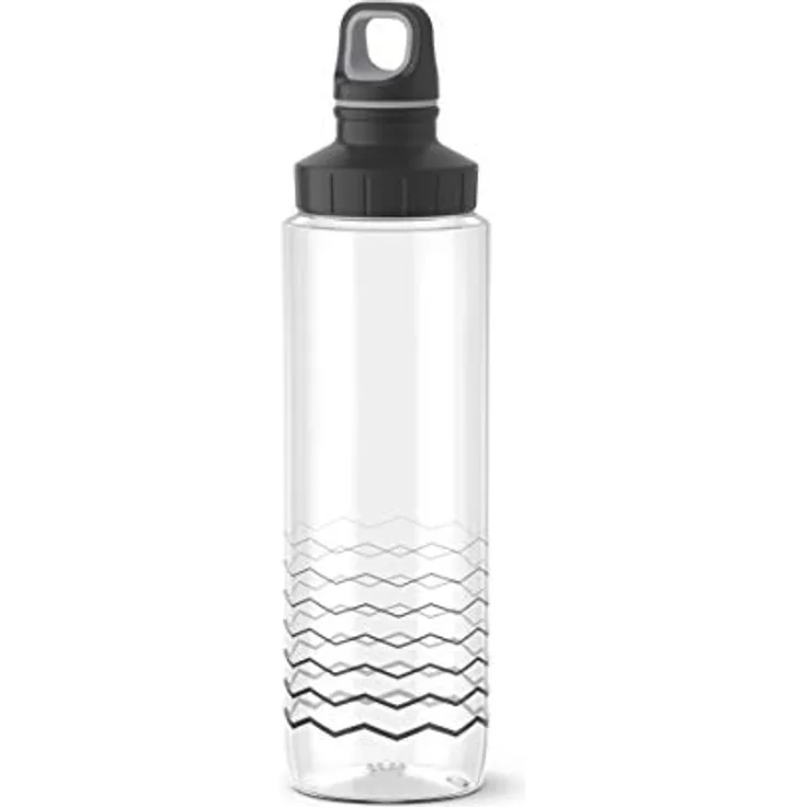Emsa Drink2Go Tritan F3030800 Trinkflasche, 0,7 Liter, Schraubverschluss, Waves