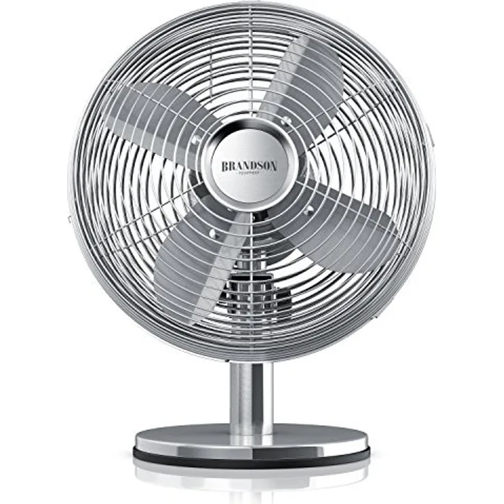 Brandson Tischventilator Design Retro - Ventilator mit 3 Geschwindigkeitsstufen - mobiler Lüfter -