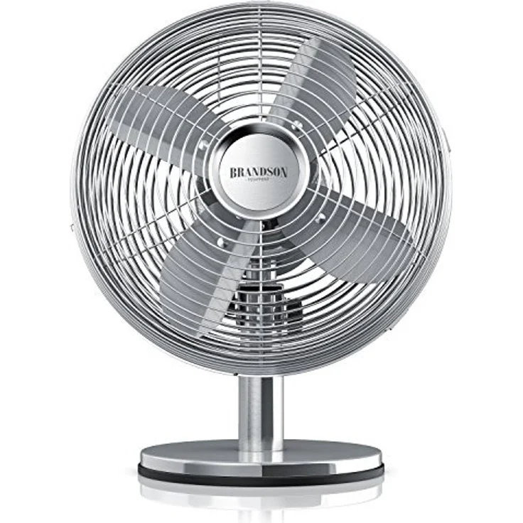 Brandson Tischventilator Design Retro - Ventilator mit 3 Geschwindigkeitsstufen - mobiler Lüfter - – Bild 1