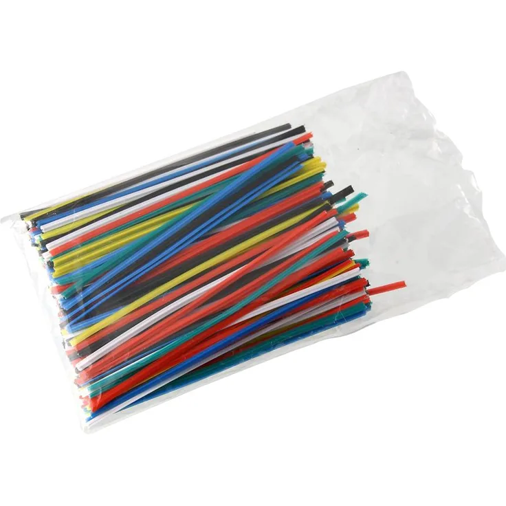 Fackelmann 59882 Bindestreifen 9 cm 240 stück PP/Metall, Bunt, 9 x 6 x 3 cm