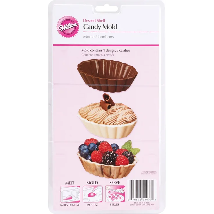 Wilton 2115-1035 Dessert Form für Süßigkeiten, Muschel