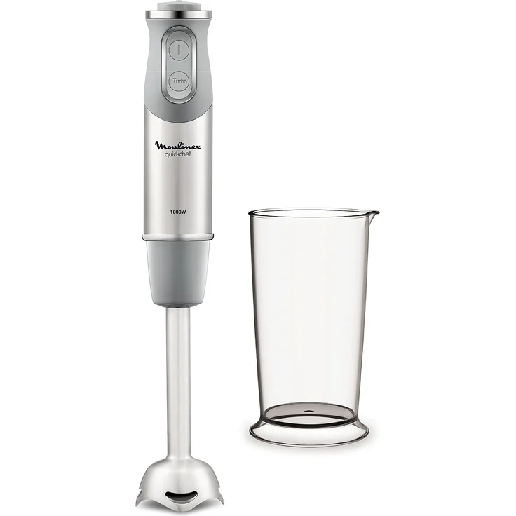 Moulinex QuickChef Stabmixer Mixer ohne Zubehör 1 accesorio grau – Bild 1