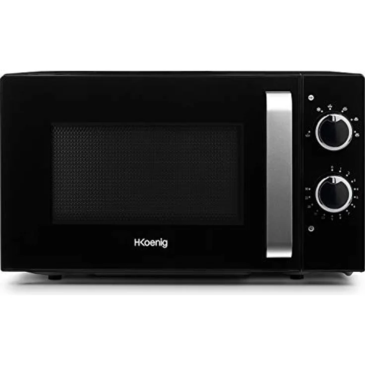 H.Koenig VIO8 Mikrowelle Compact Design, Standgerät, 700 Watt, 20 Liter Garraum, schwarz, Edelstahl – Bild 1