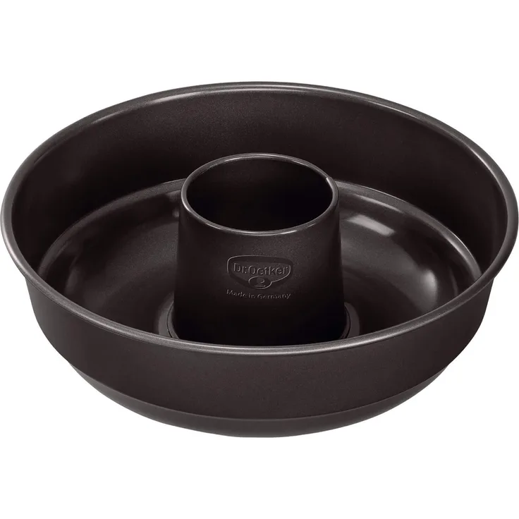 Dr. Oetker Frankfurter Kranz Ø 26 cm, runde Backform der Serie Back-Edition aus Stahl, Kranzform mit Antihaftbeschichtung (Farbe: braun), Menge: 1 Stück