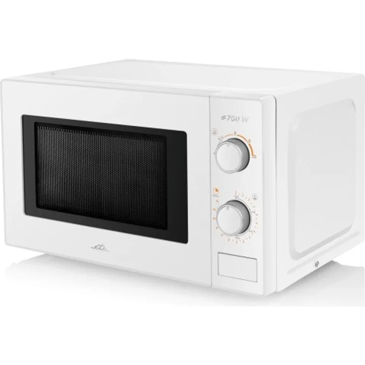 ETA Morelo ETA020990000 Mikrowelle 700W, 20L, 5 Stufen, Timer bis 35 Min, Auftauen & Erwärmen, Weiß