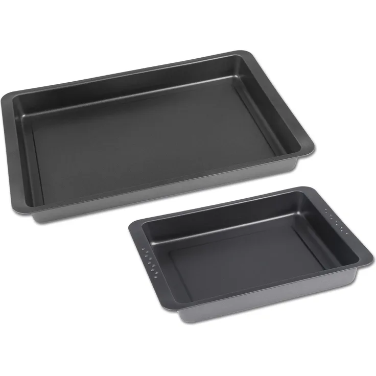 Backblech-Set Auflaufformen-Set 2 in1 CHG Made in Germany, 42,0 x 29,0 x 4 cm und 29,0 x 23,0 x 4,0 cm