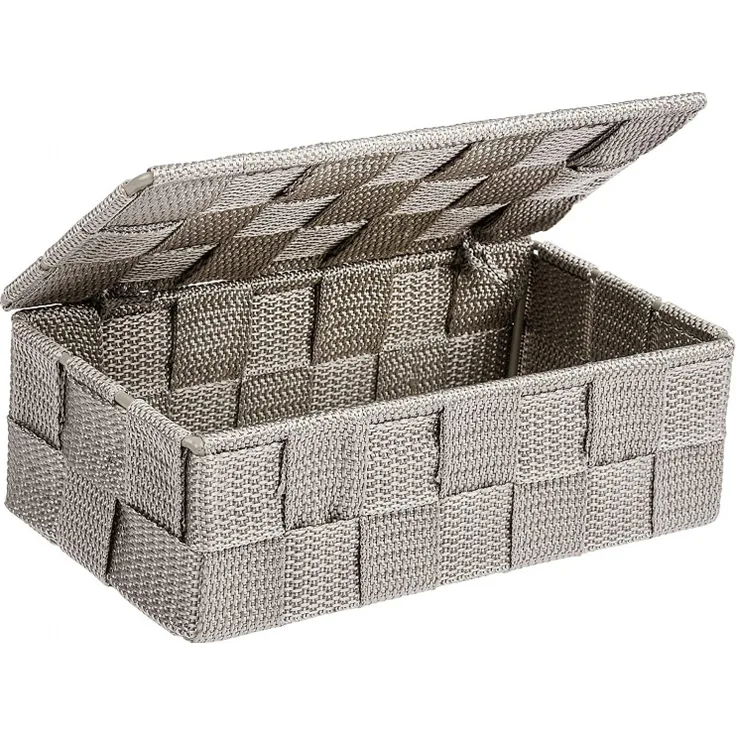 Wenko Aufbewahrungsbox Adria 18 x 10 x 6,5 cm Polypropylen taupe
