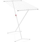 Leifheit Standtrockner Classic 100 Easy, schmaler Wäscheständer mit 10 m Trockenlänge für 1 Waschmaschineneladung, standfester Trockenständer mit Kindersicherung und Fußkappen, Wäscheständer