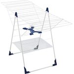 Leifheit Standtrockner Classic 250 Flex, individuell einstellbarer Wäschetrockner mit 25m Wäscheleine für 2-3 Waschmaschinenladungen, Wäscheständer für drinnen und draußen, für lange Wäsche