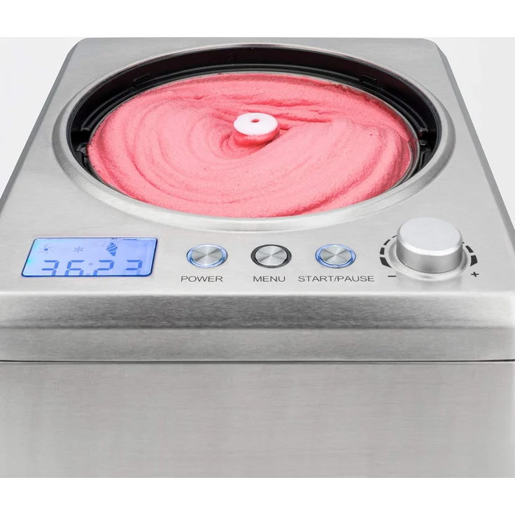 H.Koenig professionelle Eismaschine HF340 - Elektrisch - 2 L - 180 W - Kühlfunktion - Schnelle Zubereitung - Eis, Frozen Joghurt und Sorbet – Bild 4