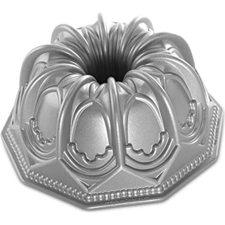 NordicWare Backform-Kuchenform-Motivbackform-Kuppel, Aluminium, Silber, 24 x 24 x 10,2 cm